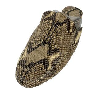 MYSTIQUE Boutique Geniune Lizard Skin Leather Mule Slides